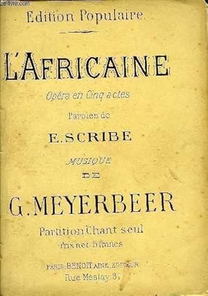 Seller image for L'AFRICAINE for sale by Le-Livre