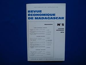 Revue Economique de Madagascar. N°5