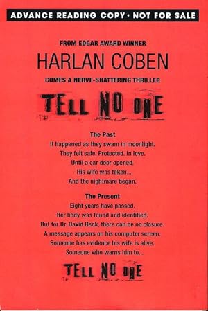 Seller image for TELL NO ONE. for sale by Bookfever, IOBA  (Volk & Iiams)