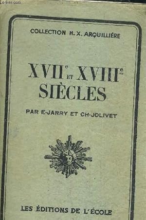 Seller image for XVIIe ET XVIIIe SIECLES. for sale by Le-Livre