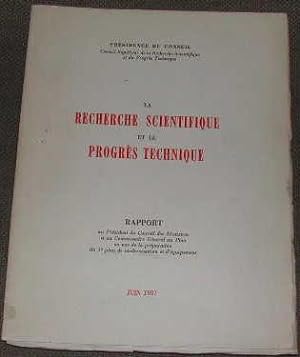 Seller image for La recherche scientifique et le progrs technique. for sale by alphabets
