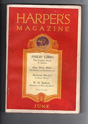 HARPER'S MAGAZINE. Issue of June 1920