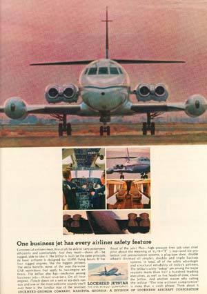 Image du vendeur pour Advertisement Lockheed Jetstar mis en vente par Hammonds Antiques & Books