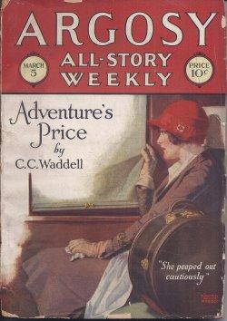 Image du vendeur pour ARGOSY ALL-STORY Weekly: March, Mar. 5, 1927 mis en vente par Books from the Crypt