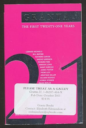 Immagine del venditore per Twenty-One: The Best of Granta Magazine venduto da Between the Covers-Rare Books, Inc. ABAA