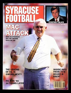 Syracuse Football / Volume 2, No. 1 / 1989: Dick MacPherson, Bob Costas, Beano Cook, Brent Musburger