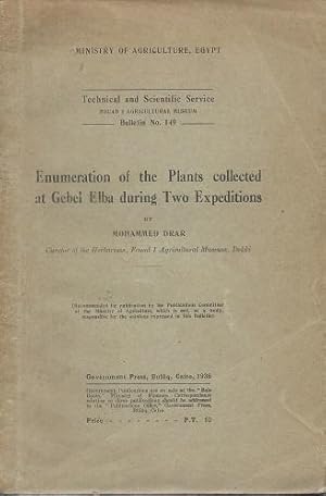Enumeration of the Plants Collected at Gebel Elba During Two Expeditions