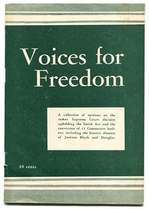 Imagen del vendedor de Voices for Freedom a la venta por Book Happy Booksellers