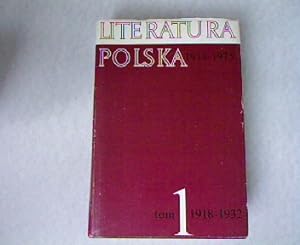 Bild des Verkufers fr Literatura Polska 1918-1975 (tom I). zum Verkauf von Antiquariat Bookfarm