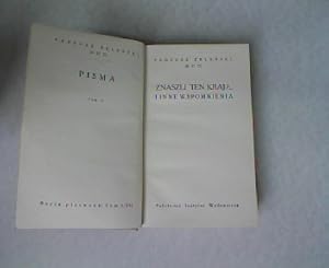 Imagen del vendedor de Pisma: Znaszly ten kraj?. I inne wspomnienia (tom II). a la venta por Antiquariat Bookfarm