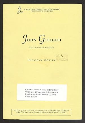 Image du vendeur pour John Gielgud: The Authorized Biography mis en vente par Between the Covers-Rare Books, Inc. ABAA