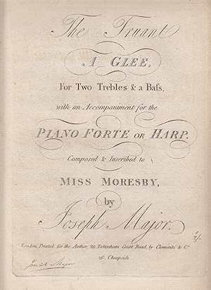 The Truant. A Glee For Two Trebles & a Bass, With an Accompaniment for the Piano Forte or Harp. C...