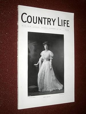 Immagine del venditore per Country Life Magazine. No. 507, 22nd September 1906. Lady Gerard, Prinknash Park Glos, Chamois Hunting Austria, Hunting Wolves and Foxes, The Destructive Rabbit. venduto da Tony Hutchinson