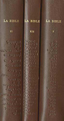 Imagen del vendedor de La Sainte Bible (3 vol) a la venta por JLG_livres anciens et modernes