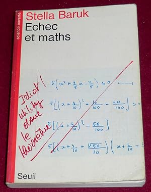 Seller image for ECHEC ET MATHS for sale by LE BOUQUINISTE