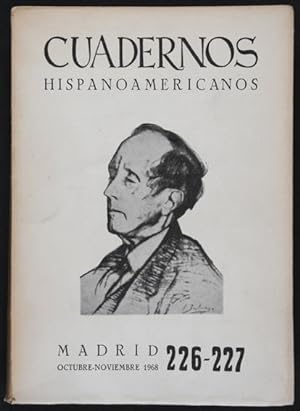 Seller image for Cuadernos Hispanoamericanos. - Octubre-Noviembre 1968. N 226-227 : Homenaje a Azorn (1873-1967) for sale by Lirolay