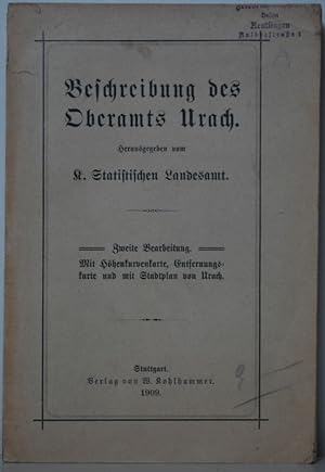 Image du vendeur pour Hrsg. vom K. Statistischen Landesamt. Zweite Bearbeitung. mis en vente par Antiquariat  Braun