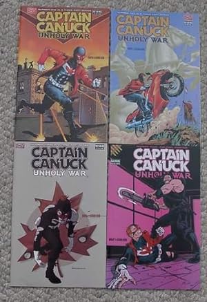 Seller image for Complete Set of #1-4 CAPTAIN CANUCK: UNHOLY WAR - #1,2,3,4 (2004-2007; Classic Canadian Color Comic Books) David Semple, as the New West Coast Captain Canuck / Plus; Tom Evans as the Original Captain Canuck. for sale by Comic World
