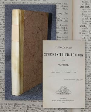 Bild des Verkufers fr Philologisches Schriftsteller-Lexikon. zum Verkauf von Antiquariat Thomas Rezek