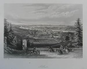 Bild des Verkufers fr Pillnitz. Stahlstich von W. French nach Roberts. Dresden und Leipzig, A. H. Payne um 1850, 12 x 17 cm zum Verkauf von Antiquariat Johannes Mller