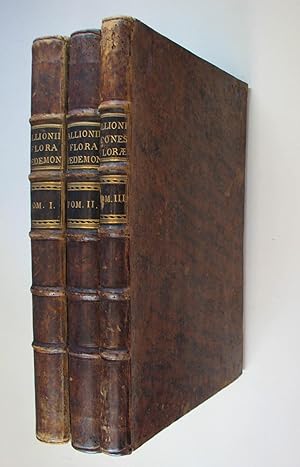 Flora Pedemontana. 2 Textbände u. 1 Tafelband in 3 Bänden. Turin, Brioli 1785. Fol. 4 Bll., XIX, ...