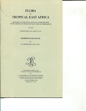 Immagine del venditore per Flora of Tropical East Africa - Hydrostachyace (1986) venduto da Orca Knowledge Systems, Inc.