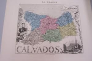 Immagine del venditore per GRAVURE ANCIENNE DE DEPARTEMENT d'aprs les cartes du dpt de la guerre, des ponts et chausses et de la marine : CALVADOS venduto da KEMOLA