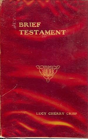 Seller image for BRIEF TESTAMENT for sale by Antic Hay Books