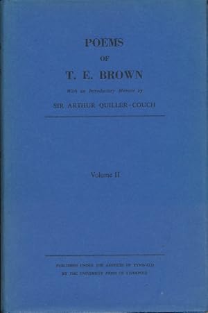 Image du vendeur pour Poems of T E Brown. Volume II mis en vente par Barter Books Ltd