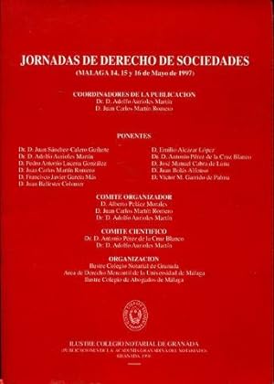 JORNADAS DE DEDERECHO DE SOCIEDADES (MALAGA 14, 15 Y 16 DE MAYO DE 1997).