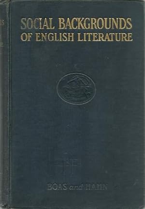 Imagen del vendedor de Social Backgrounds of English Literature a la venta por Lincbook