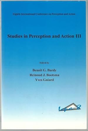 Image du vendeur pour Studies in Perception and Action Iii mis en vente par Lincbook