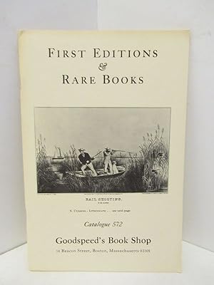 FIRST EDITIONS & RARE BOOKS CATALOGUE 572