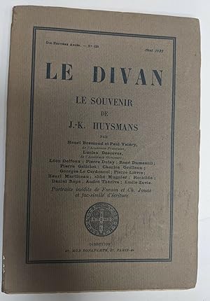 Le divan - le souvenir de J.K. Huismans - portraits idnédits de Forain et Ch. Jouas et fac-similé...