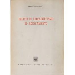 Bild des Verkufers fr Delitti di prossenetismo ed adescamento zum Verkauf von Libreria Antiquaria Giulio Cesare di Daniele Corradi