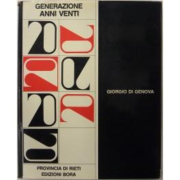 Bild des Verkufers fr Generazione Anni Venti zum Verkauf von Libreria Antiquaria Giulio Cesare di Daniele Corradi
