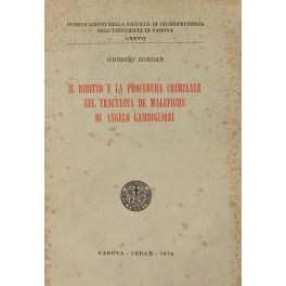 Seller image for Il diritto e la procedura criminale nel Tractatus de maleficiis di Angelo Gambiglioni for sale by Libreria Antiquaria Giulio Cesare di Daniele Corradi