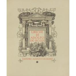 Image du vendeur pour Liriche mis en vente par Libreria Antiquaria Giulio Cesare di Daniele Corradi