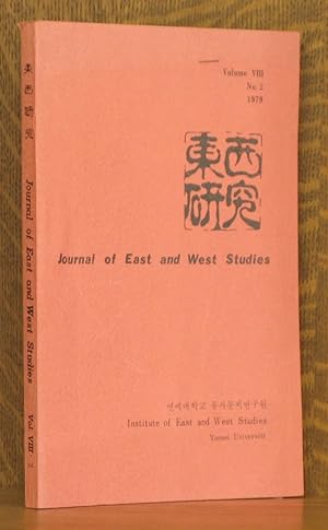 Seller image for JOURNAL OF EAST AND WEST STUDIES, VOLUME VIII NO. 2 1979 for sale by Andre Strong Bookseller