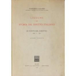 Imagen del vendedor de Lezioni di storia del diritto italiano. Le fonti del diritto (Sec. V-XV) a la venta por Libreria Antiquaria Giulio Cesare di Daniele Corradi