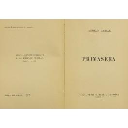 Seller image for Primasera for sale by Libreria Antiquaria Giulio Cesare di Daniele Corradi