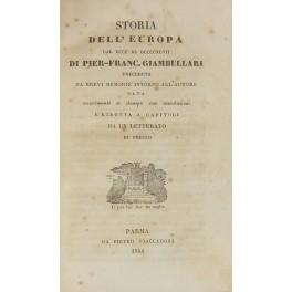 Bild des Verkufers fr Storia dell'Europa dal 800 al 947. Preceduta da brevi memorie intorno all'Autore data nuovamente a stampa con annotazioni e ridotta a capitoli da un letterato di pregio zum Verkauf von Libreria Antiquaria Giulio Cesare di Daniele Corradi