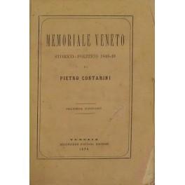 Bild des Verkufers fr Memoriale veneto storico-politico 1848-49 zum Verkauf von Libreria Antiquaria Giulio Cesare di Daniele Corradi