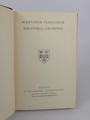 Imagen del vendedor de Opera. Lateinisch. Recognovit Brevique Adontatione Critica Instruxit Edvards C. Wickham a la venta por ANTIQUARIAT Franke BRUDDENBOOKS