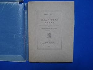 Henriette Renan. Souvenir pour ceux qui l'ont connue. Avec un portrait de l'auteur par son fils Ary