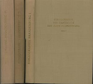 Bild des Verkufers fr Bibliographie zur Geschichte der Mark Brandenburg, 3 Bnde Teil 1,2, und 3 zum Verkauf von Antiquariat Kastanienhof