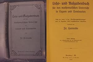 Lehr- und Aufgabenbuch für den mathematischen Unterricht in Lyzeen und Seminarien