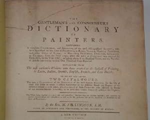 Seller image for The Gentleman's and Connoisseurs Dictionary of Painters for sale by Kennys Bookshop and Art Galleries Ltd.