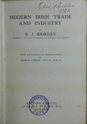 Seller image for Modern Irish Trade and Industry for sale by Kennys Bookshop and Art Galleries Ltd.