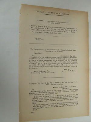 Seller image for [Number of Electors for the Borough of Dublin, 1874] for sale by Kennys Bookshop and Art Galleries Ltd.